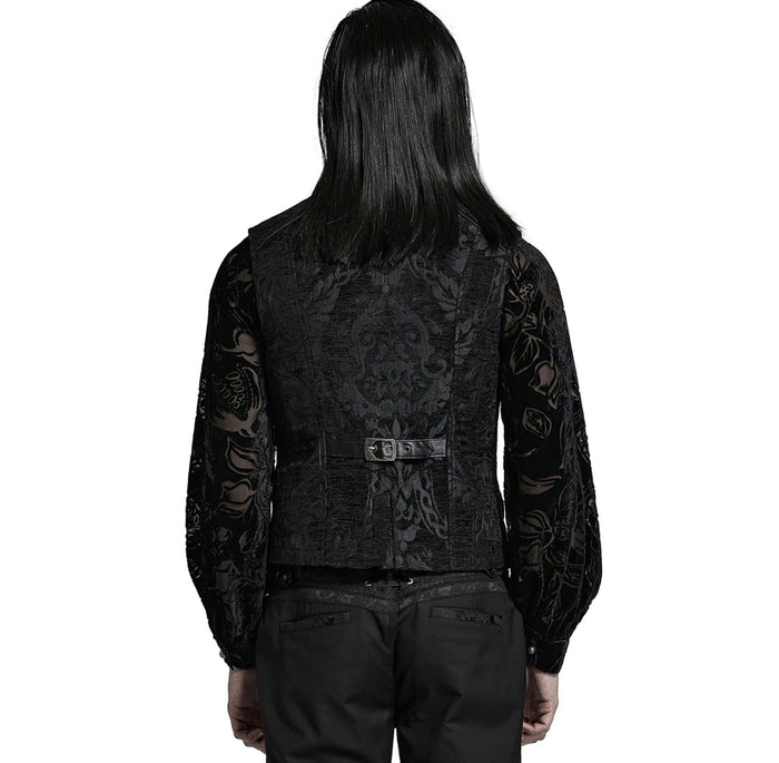 model showing back of vest