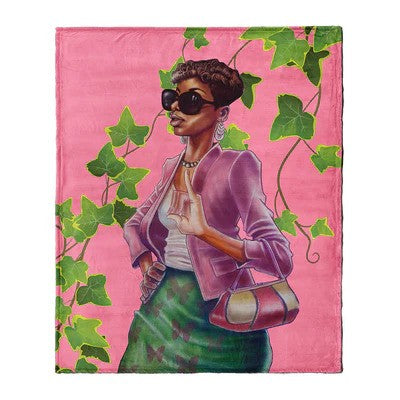 Pink and Green Blanket