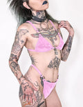 model showing front of bikini