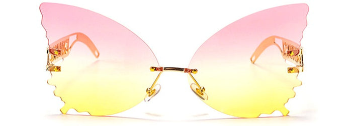 glasses on display
