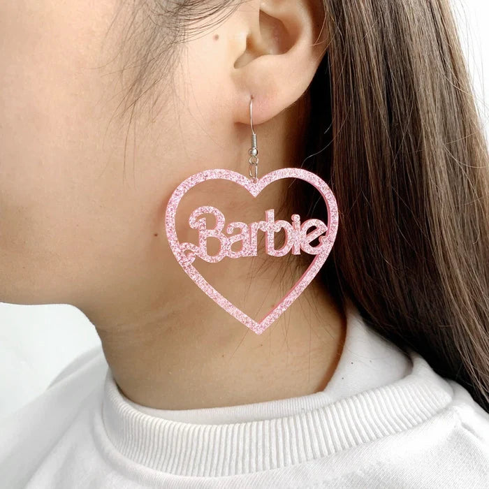 model wearing earring