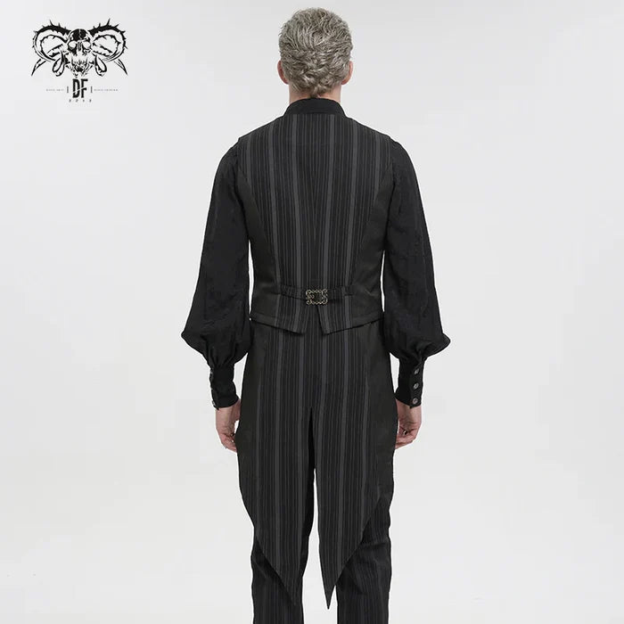 model showing back of vest