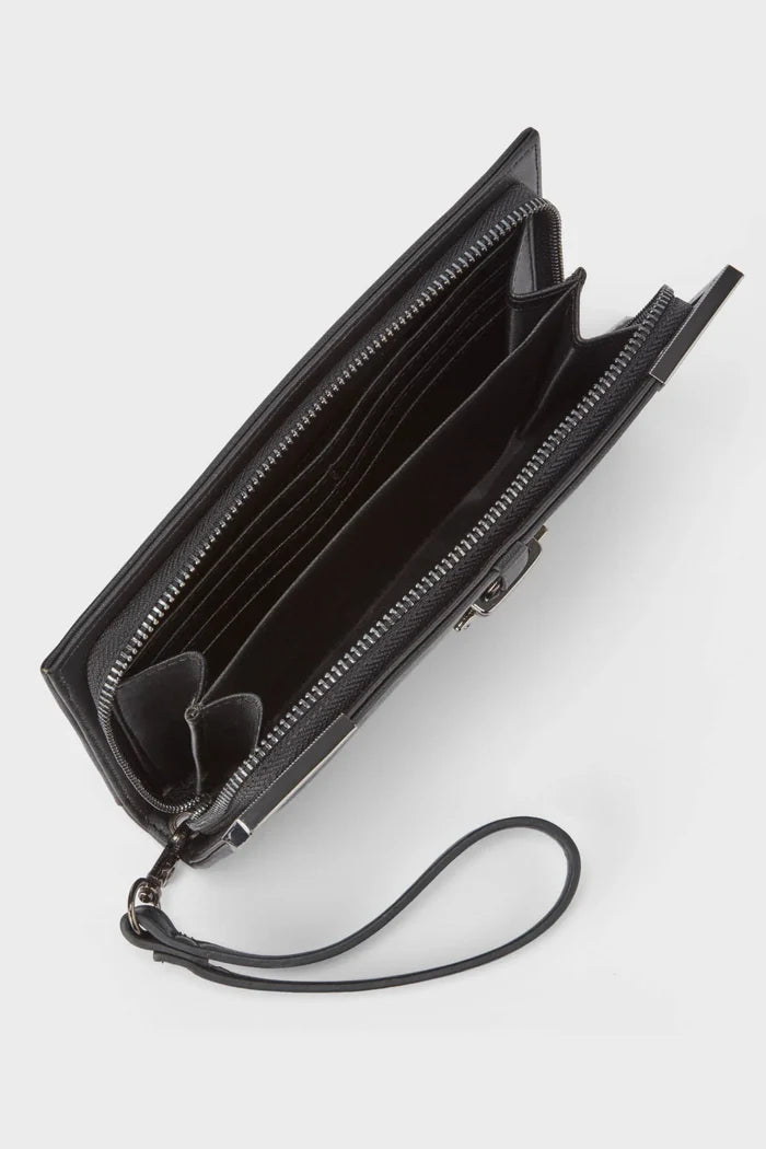 inside of wallet on display