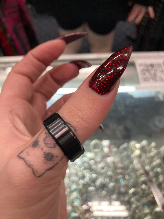 model wearing ring