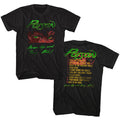 front and back of shirt on display