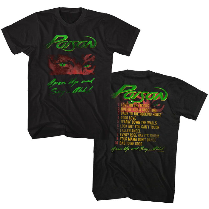 front and back of shirt on display