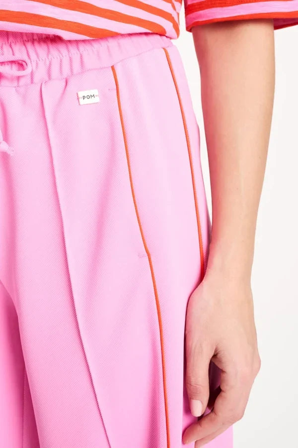 POM TRACKPANTS COLOURBLOCK in Cheering Pink from POM Amsterdam
