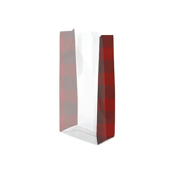Printed Poly Stand-Up Style Bags - 4” x 2 1/2” x 9 1/2” | 100/ctn - Mac Paper Supply