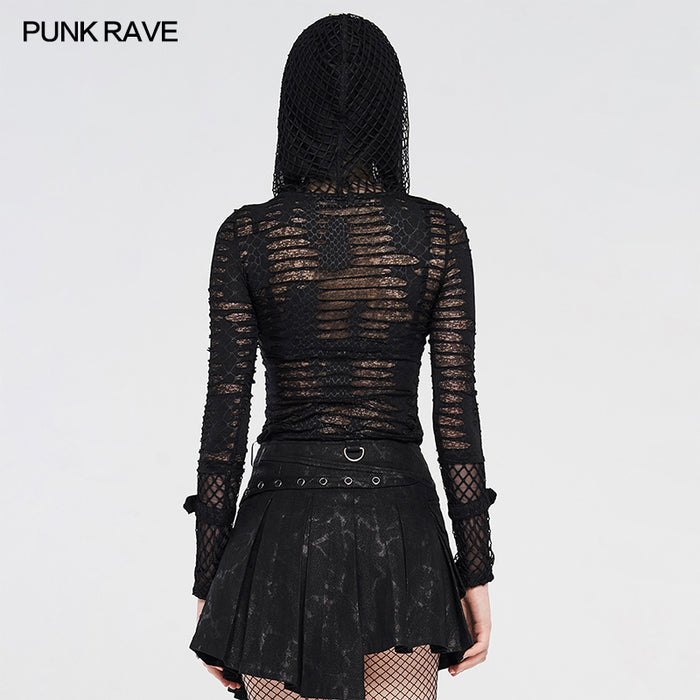 model showing back of shirt