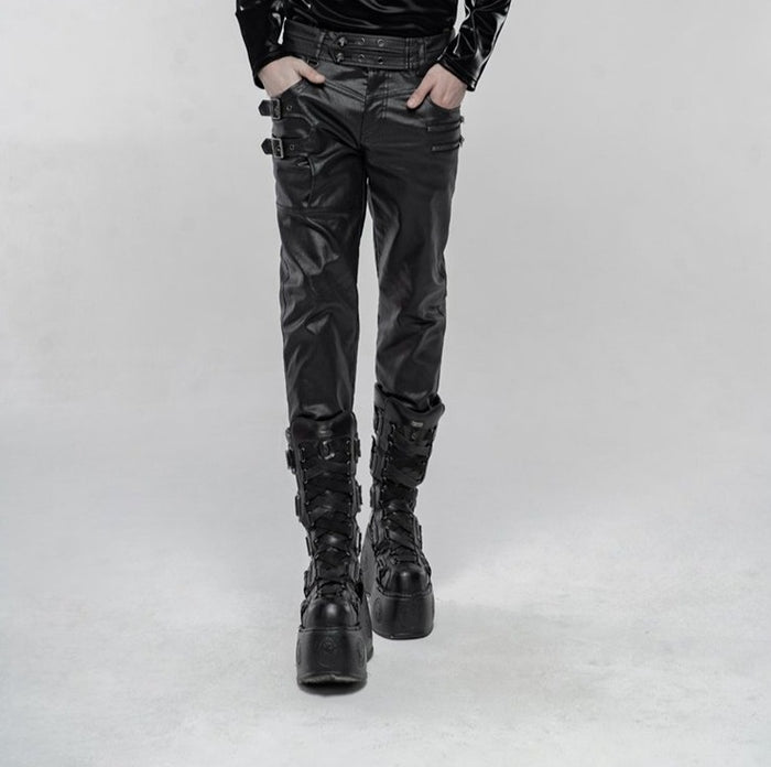 model showing front of pants