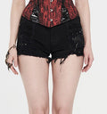 model showing front of shorts