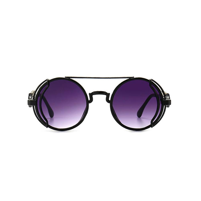 front view of glasses on display