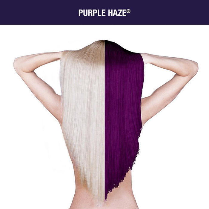 hair dyed with purple haze dye