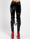 model showing front of pants