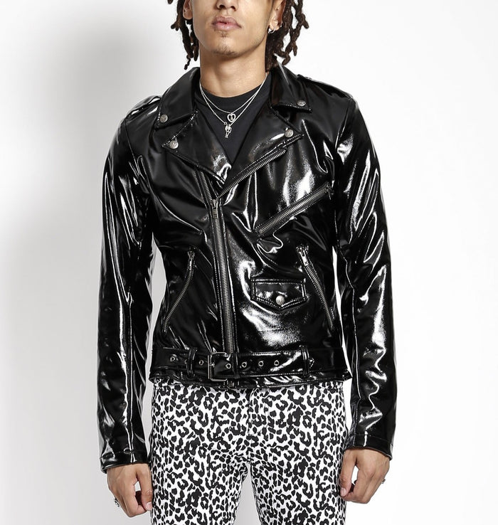model showing front of jacket