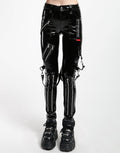 model showing front of pants