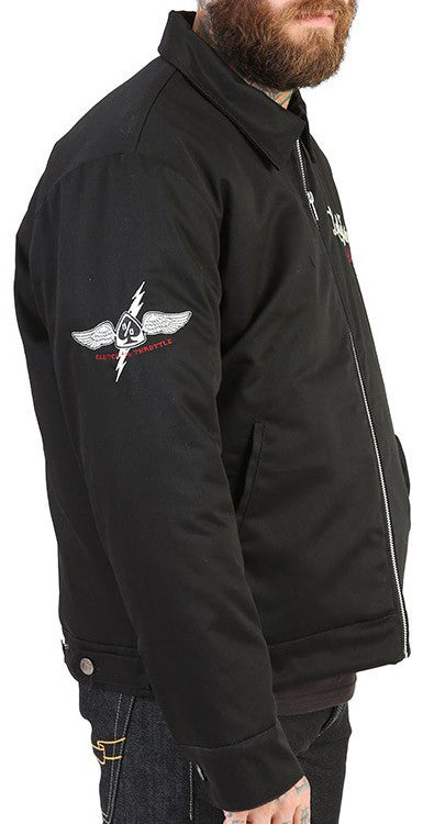 model showing side of jacket