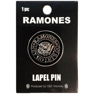 round ramones logo pin