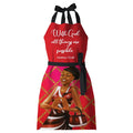 Red and Black Apron