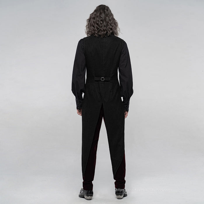 model showing back of vest