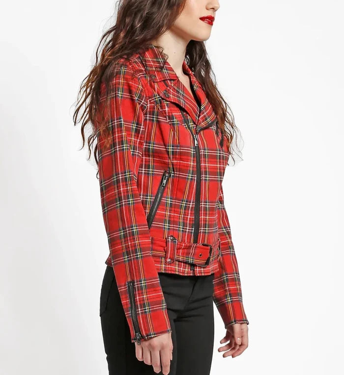 model showing side of jacket