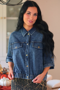 Refined Denim Bomber Jacket - Jess Lea