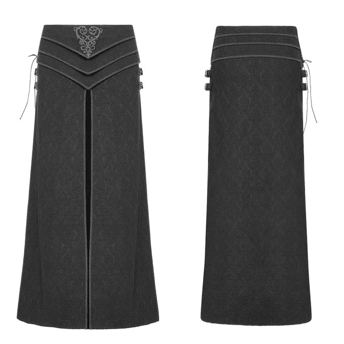 front and back of skirt