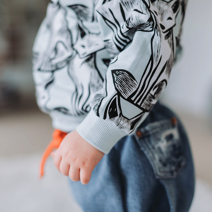 Rib Knit, Baby Blue