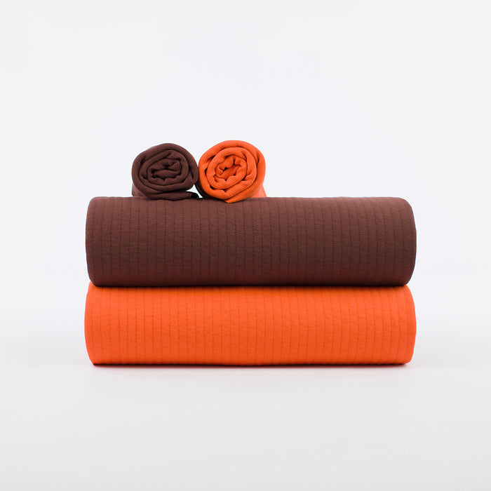 Rib Knit, Flame Red