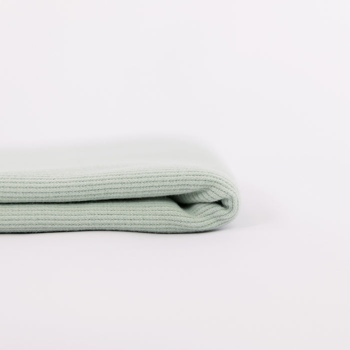 Rib Knit, Light Misty Green