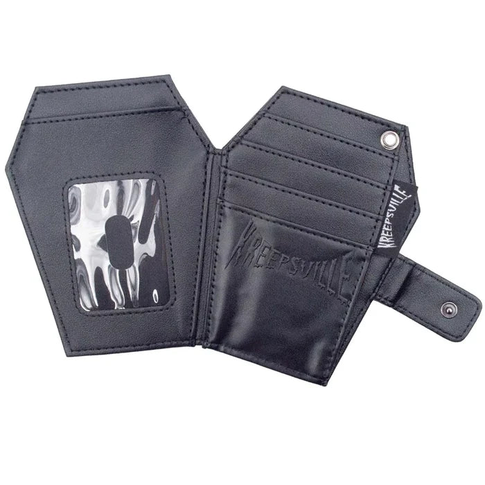 inside of wallet on display