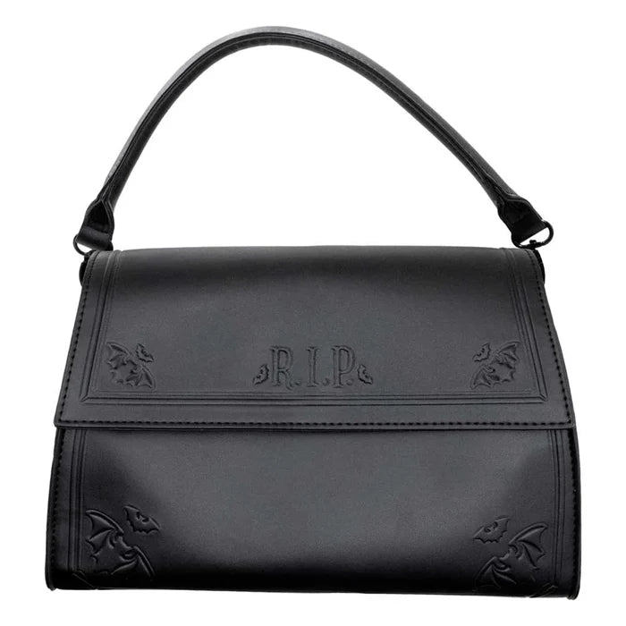 front of bag on display with white background