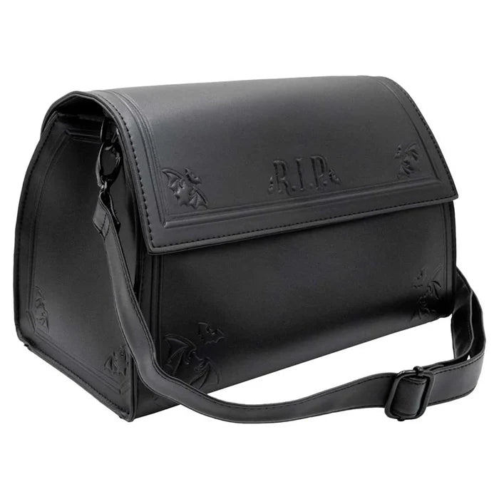 front of bag on display with white background