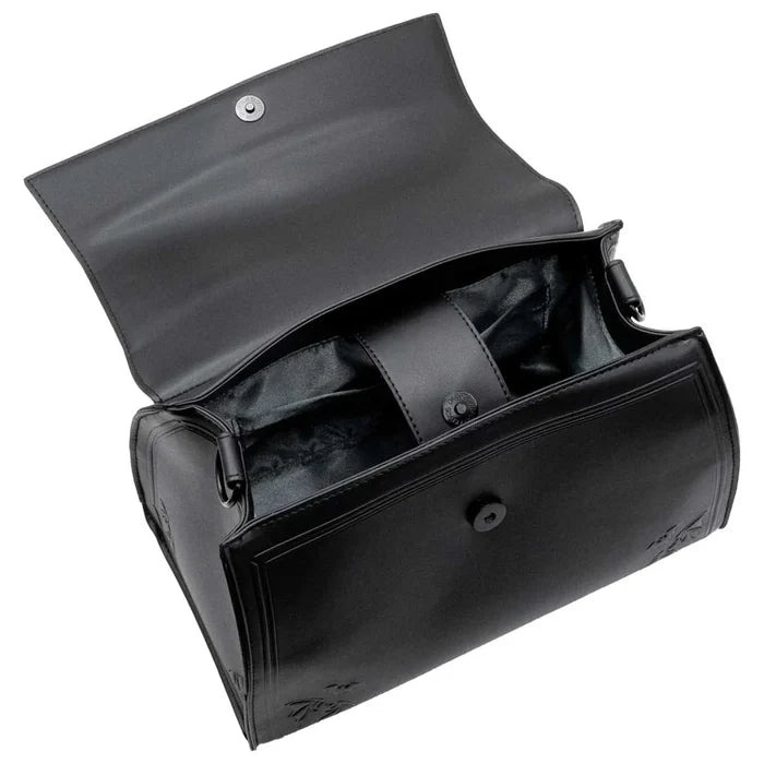 inside of bag on display with white background