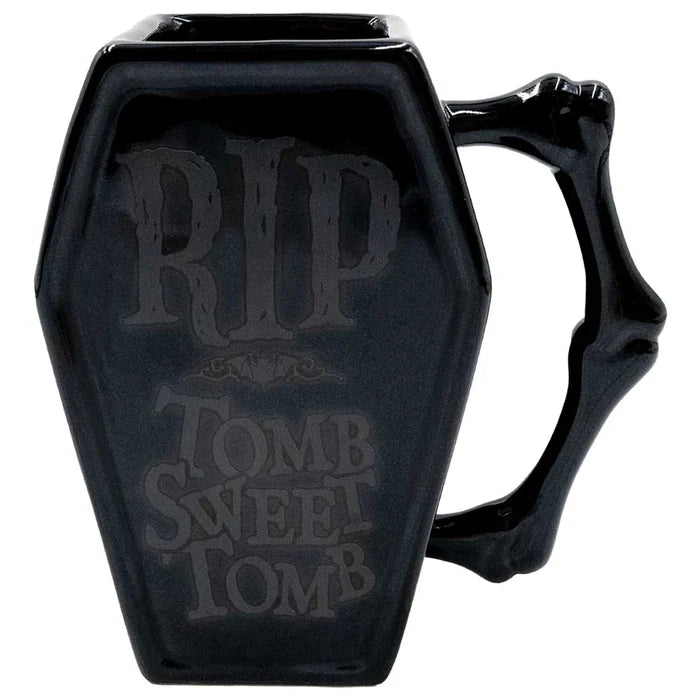 front of mug on display