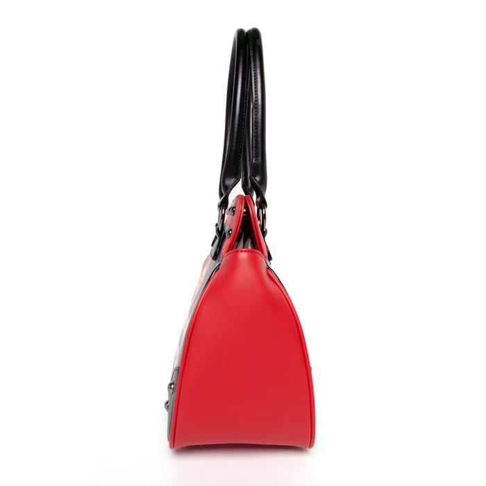 side of bag on display