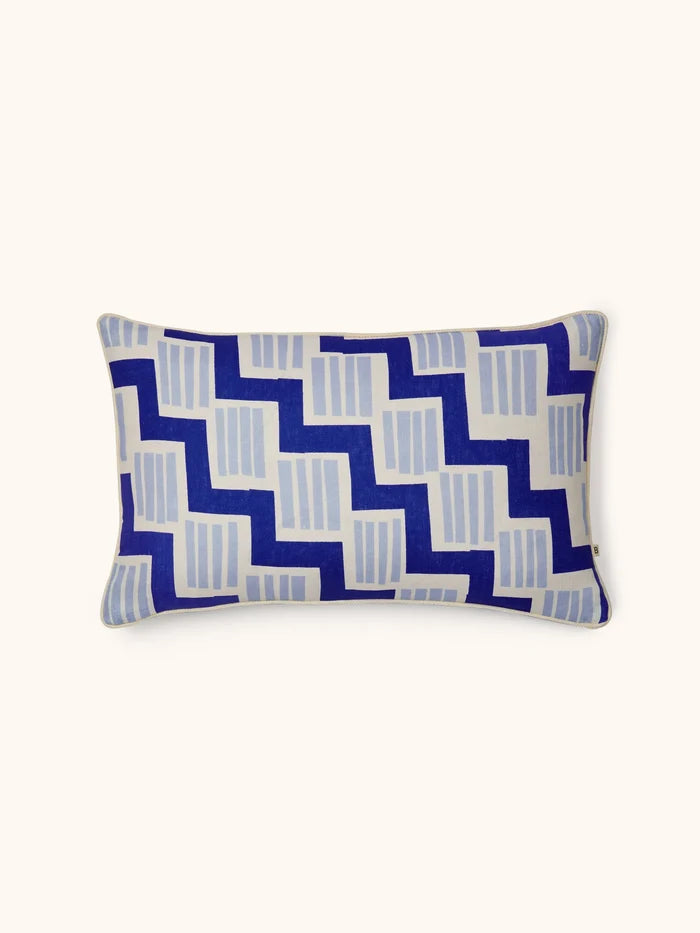 ROSEMARY BLUE CUSHION in 60x40xcm from Bonnie and Neil