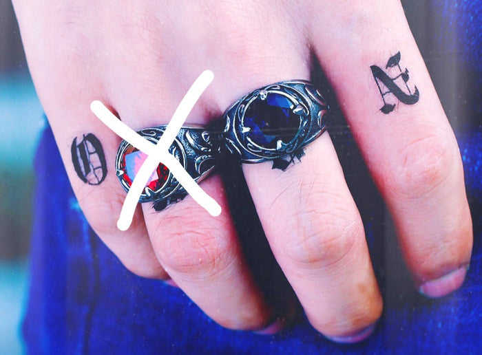 model wearing ring