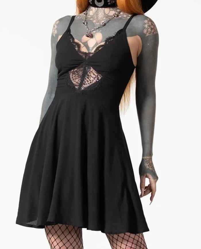 model showing front of dress