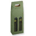 Sage Tall (200 ml) 2 Bottle Olive Oil Carrier - 4-1/4 x 2-1/8 x 12     50/cs - Mac Paper Supply