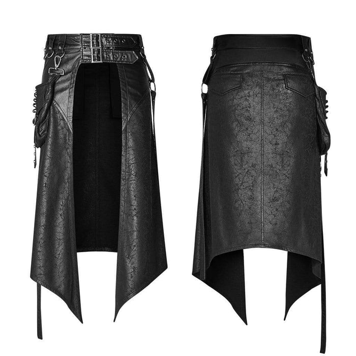 front and back of skirt