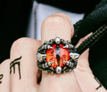 model wearing ring