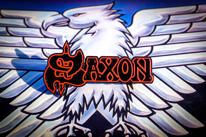saxon logo pin