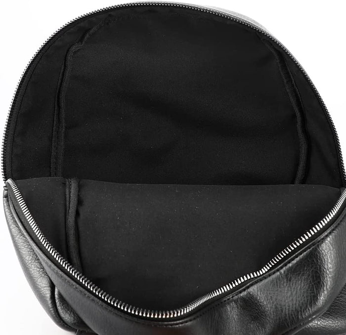 inside of backpack on display
