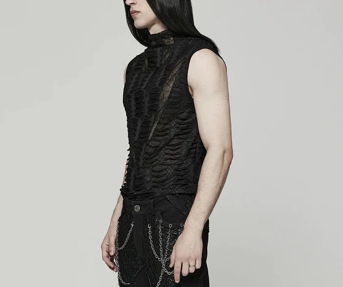 model showing side of vest