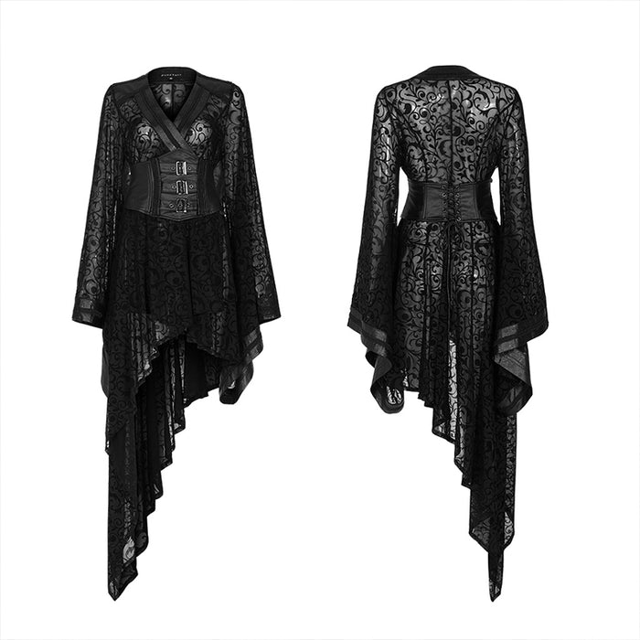 front and back of dress on mannequin