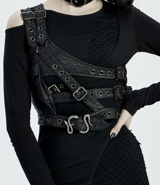 front of harness