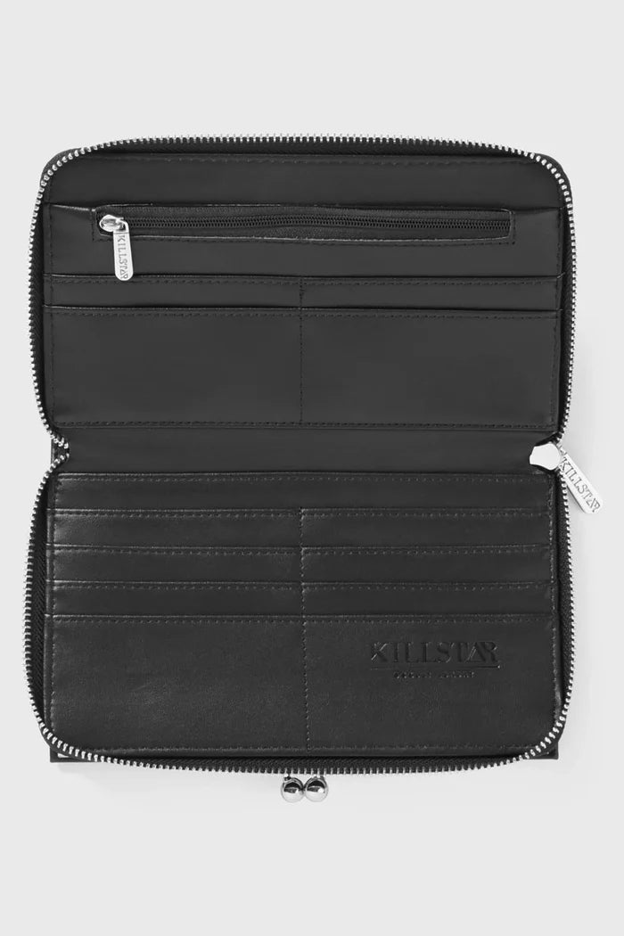 inside of wallet on display