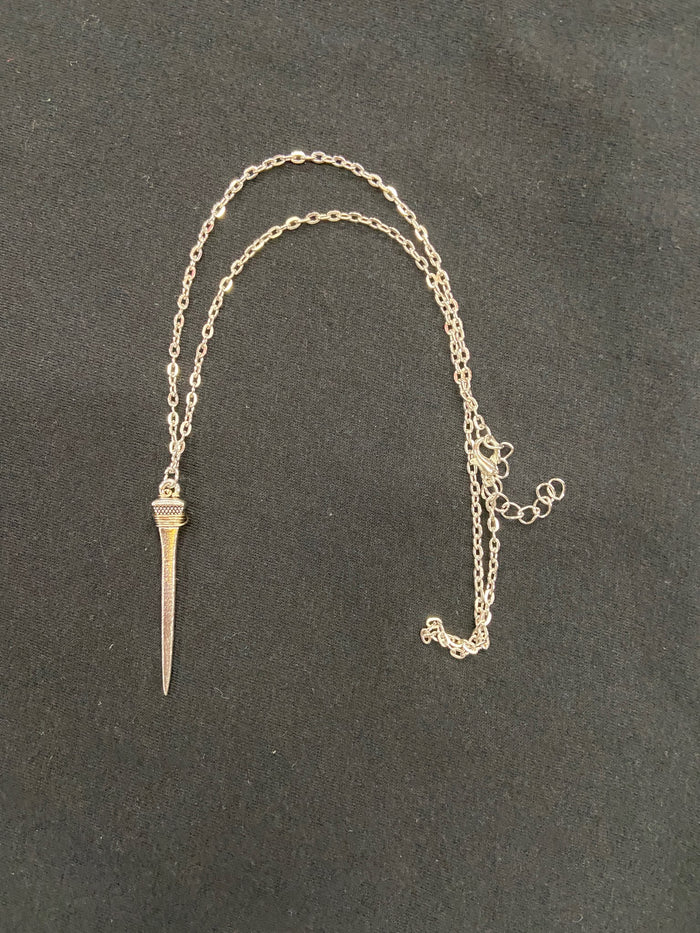 necklace on display