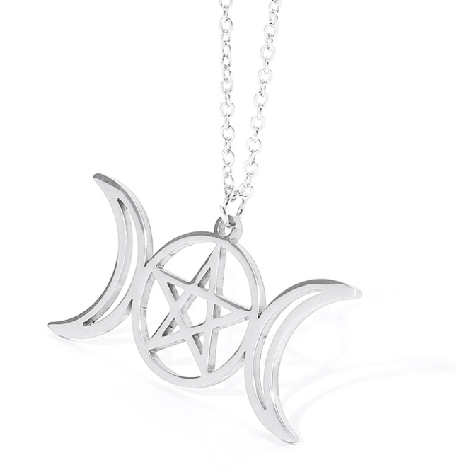 side view of necklace